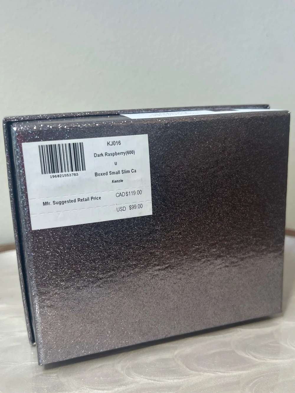 Kate Spade Kenzie Patent‎ Slim Card Holder Dark Raspberry NIB
